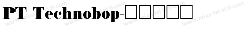 PT Technobop字体转换